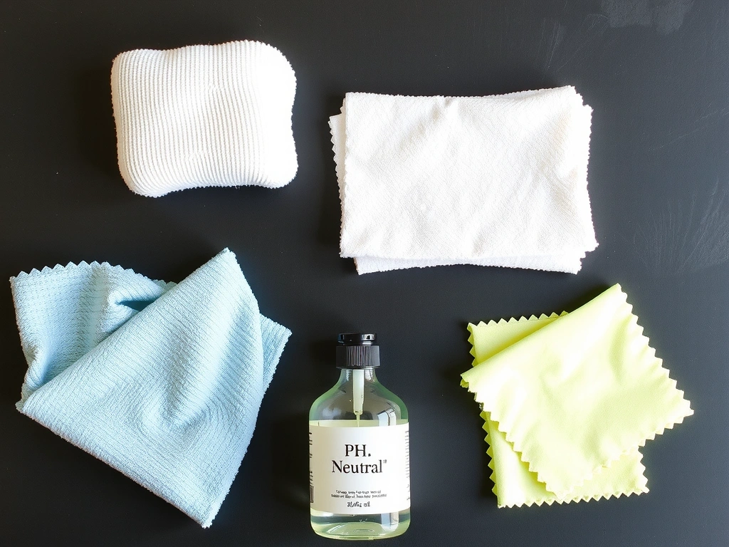 Materiales de limpieza seleccionados