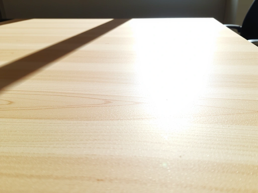 Comparación de acabado en superficie de oficina