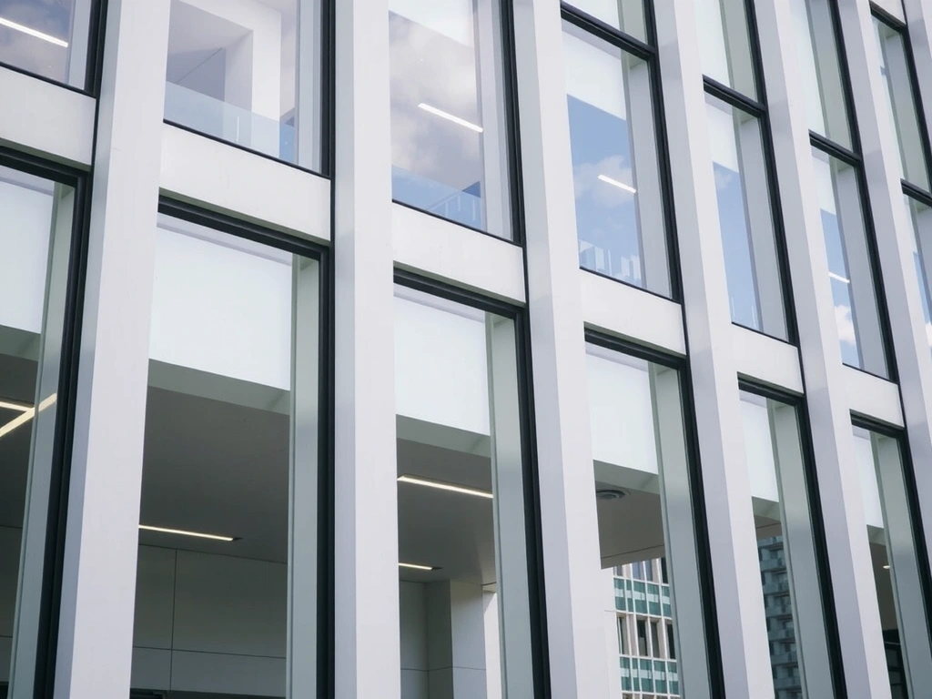 Edificio con vidrios perfectamente alineados